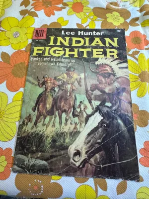 Vintage Dell Comic Book Lee Hunter Indian Fighter No. 779 (1957)