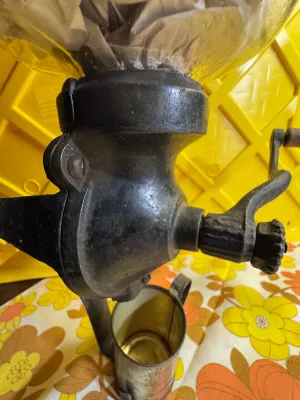 Antique Arcade Crystal No. 3 Wall Mount Coffee Grinder