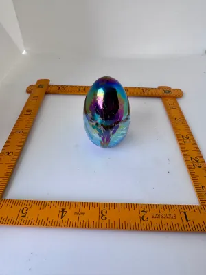 Zellique Studios Art Glass Egg Paperpiece by Joseph Morel
