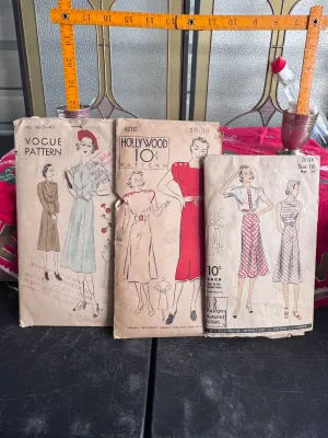 Vintage Hollywood Pattern 4210 sewing pattern from the 1930s