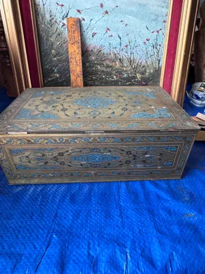 Vintage B. Heismann Milwaukee Ornate Metal Tin Box