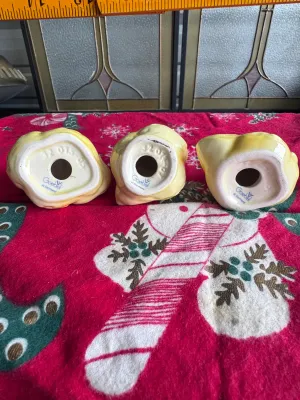 Vintage Goebel W. Germany Ceramic Yellow Chick Figurines - Set of 3