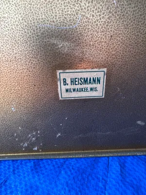 Vintage B. Heismann Milwaukee Ornate Metal Tin Box