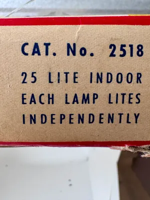 Vintage World Wide Christmas Lites 25 Light Indoor Set