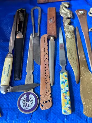 Vintage Advertising & Novelty Letter Opener Collection - 15 Pieces