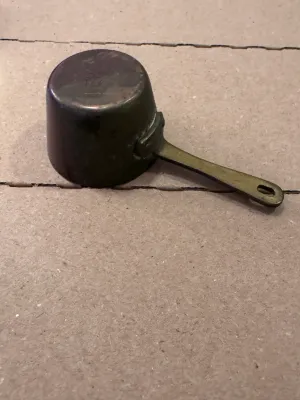 Vintage Bazar Francais New York "666" Copper Butter Melter Pan #2
