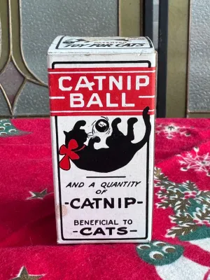 Vintage Dr. A. C. Daniels Catnip Ball Box, Webster, Mass.