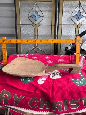 Antique Hand-Carved Wooden Butter Paddle Scoop