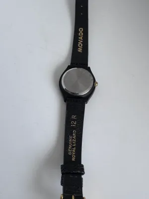 Vintage Movado Museum Watch with Genuine Royal Lizard Strap