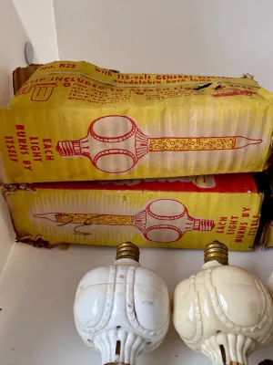 Vintage Royalite Sparkling Bubbling Lamps with Original Boxes - Set of 4