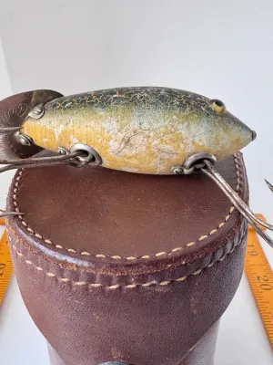 Vintage Heddon Dowagiac Crab Spook Wooden Fishing Lure