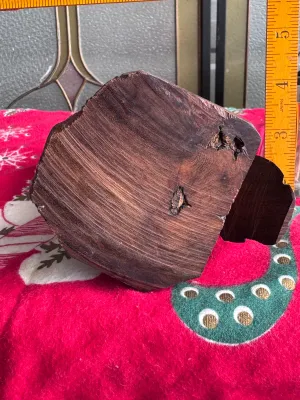 Hand-Carved Ironwood Quail Figurine