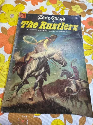 Vintage Dell Comic Zane Grey's The Rustlers No. 532 (1954)
