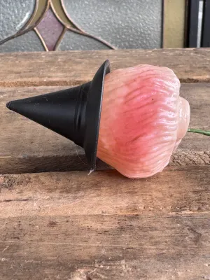 Vintage Halloween Witch blow mold on Wire Pick