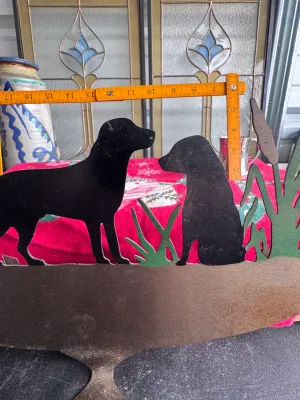 Nilsen Metal Art Black Labrador Retriever Hose Holder