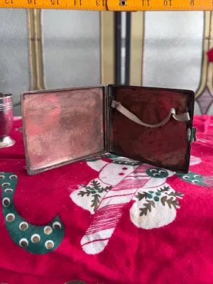 Antique metal cigarette case Peiping China 1945-1946