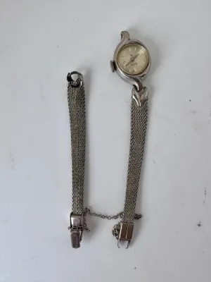 Vintage Elgin Women's Watch 10K RGP Bezel Stainless Back