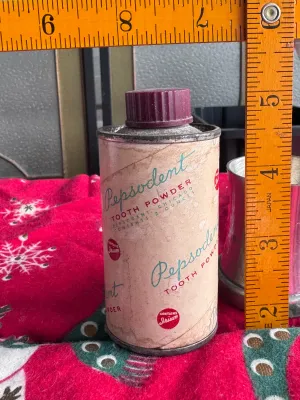 Vintage Pepsodent Tooth Powder Tin with Irium