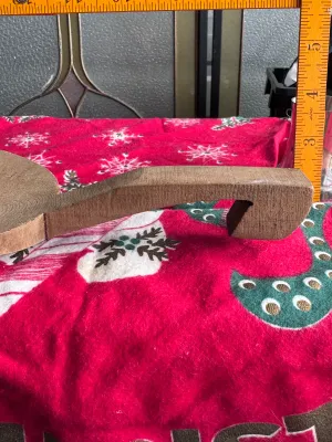 Antique Hand-Carved Wooden Butter Paddle Scoop