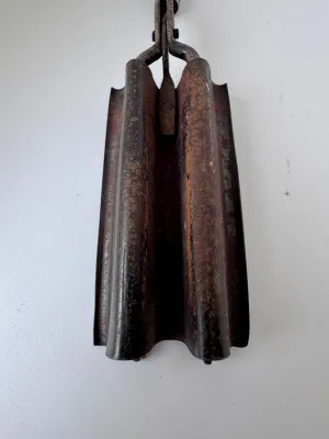 Antique Marcel Waving Hair Curling Iron with Wood Handles