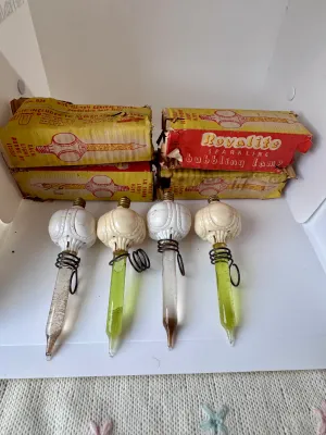 Vintage Royalite Sparkling Bubbling Lamps with Original Boxes - Set of 4