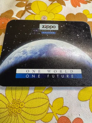 Zippo Millennium Edition Titanium Coated Lighter with Tin