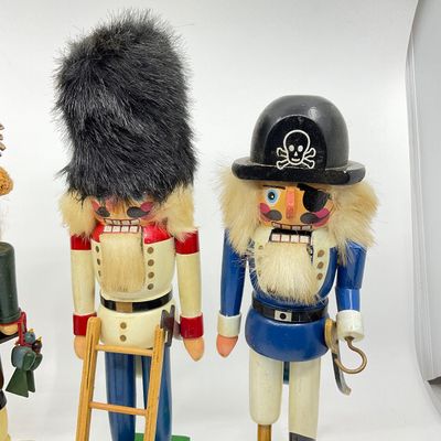 Vintage Wooden Nutcrackers - Set of 4