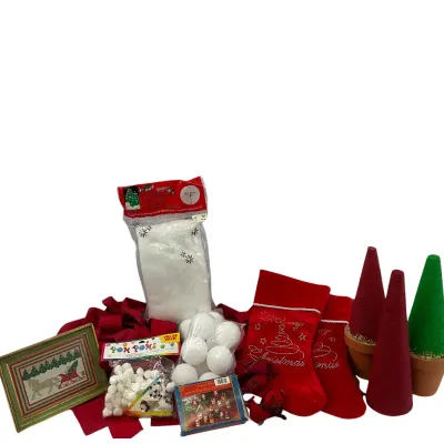 Assorted Christmas Decor and Crafting Lot