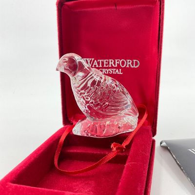 3254 Waterford Crystal 12 Days of Christmas “Partridge in a Pear Tree” 1st Ed.