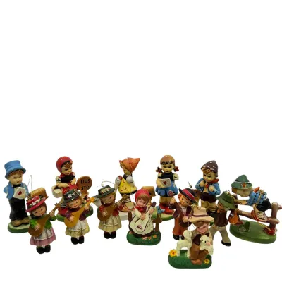 3264 Lot of Vintage Hummel Style Plastic Ornaments