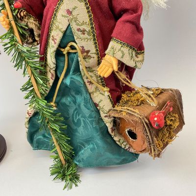Vintage Handcrafted Santa Claus Figures - Fishing & Forest Themes