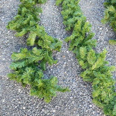 Artificial Green Christmas Pine Garlands - Set of 5