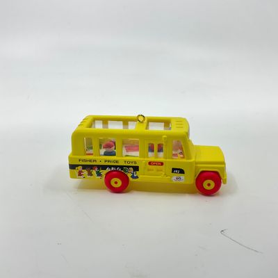 3281 Two Hallmark Keepsake Ornaments “School Bus” and See n Say