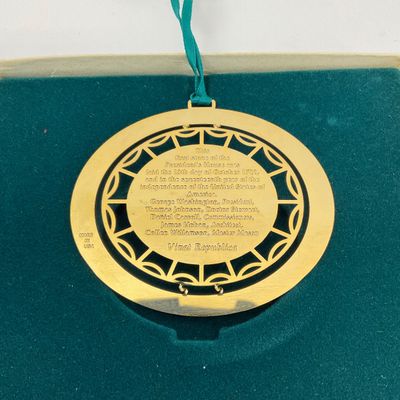 1992 White House Historical Association Christmas Ornament