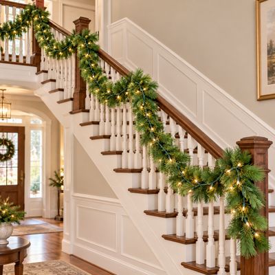 Balsam Hill Pre-Lit Artificial Christmas Garland