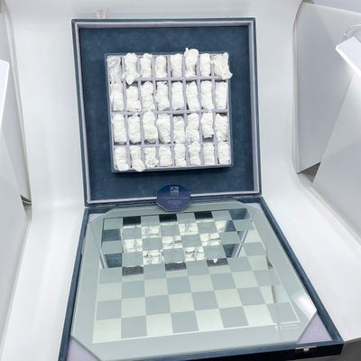 3248 Vintage Swarovski Crystal Chess Set with Case