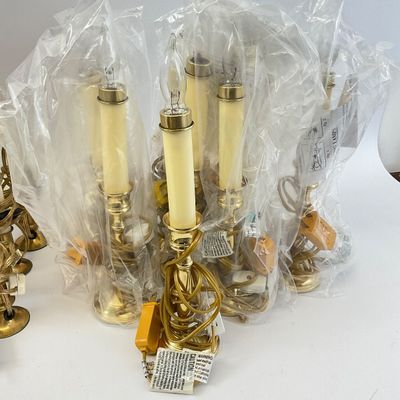 Large Lot of Electric Christmas Window Candle Lamps