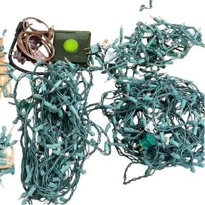 Assorted Christmas Lights, Extension Cords, and Timer Lot