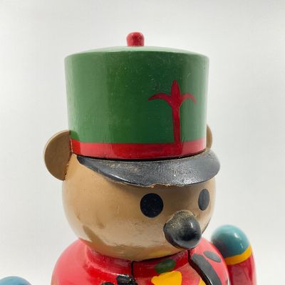 Vintage Kurt S. Adler Gear Gear Wooden Bear Nutcracker
