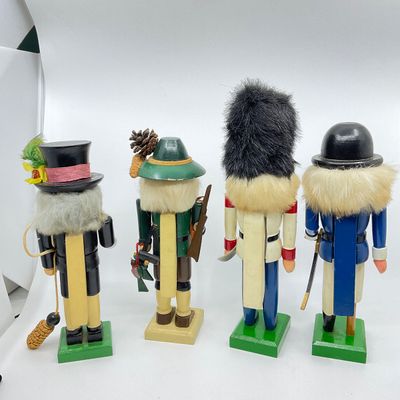 Vintage Wooden Nutcrackers - Set of 4