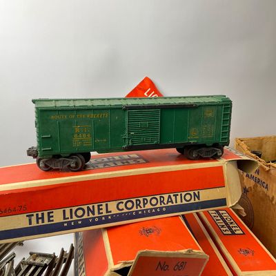 Vintage Lionel Train Set with No. 681 Locomotive, Transformer & Accessories