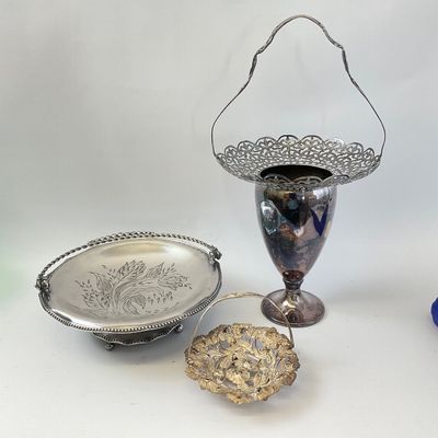 Vintage Silverplate Tableware Grouping - 3 Pieces