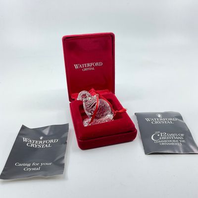 3254 Waterford Crystal 12 Days of Christmas “Partridge in a Pear Tree” 1st Ed.