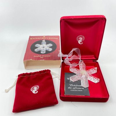 3256 Waterford Crystal Celebrate the Season Collection 2002 Snowflake Ornament
