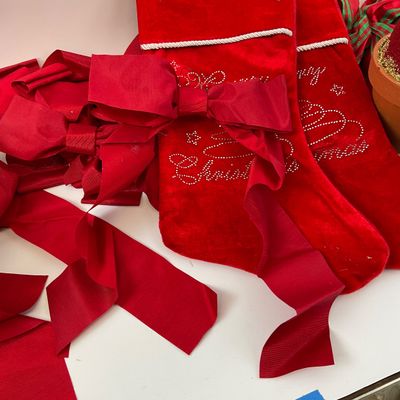 Assorted Christmas Decor and Crafting Lot