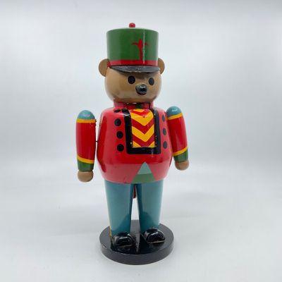 Vintage Kurt S. Adler Gear Gear Wooden Bear Nutcracker