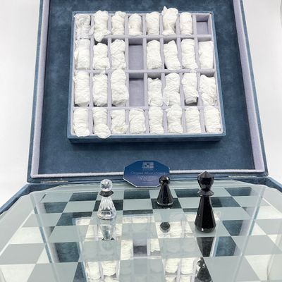 3248 Vintage Swarovski Crystal Chess Set with Case