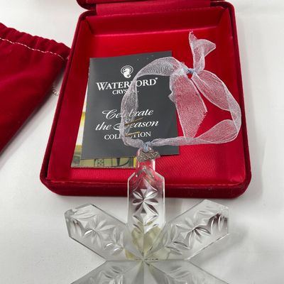 3256 Waterford Crystal Celebrate the Season Collection 2002 Snowflake Ornament