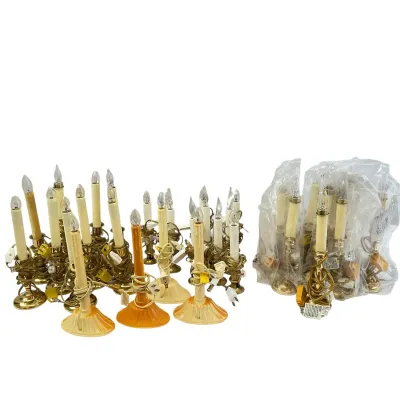 Large Lot of Electric Christmas Window Candle Lamps