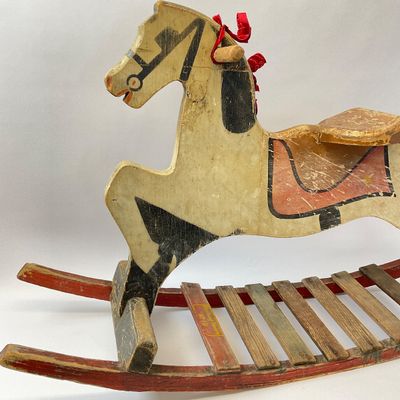 Vintage Wooden Rocking Horse No. 10